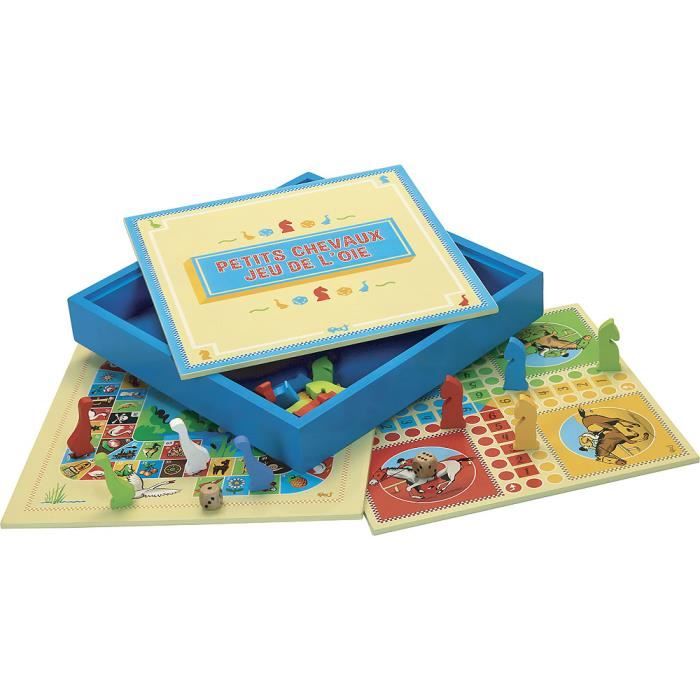 THE PLAYING TREE - 66310 - LITTLE HORSES AND GOOSE GAMES - WOODEN BOX