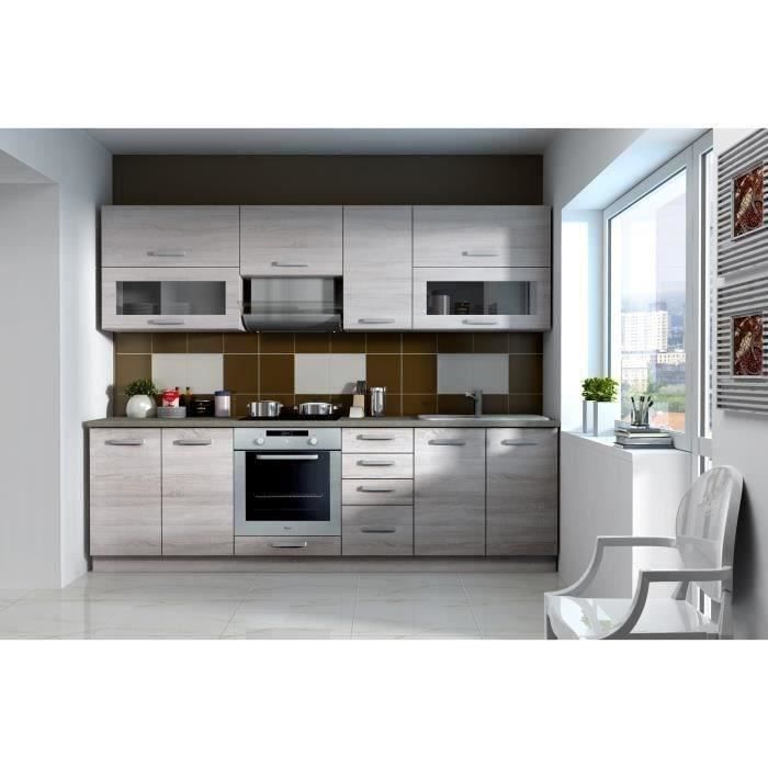 Low cabinet 4 drawers with worktop - Sonoma chene decor - L 40 x D 51.6 x H 85 cm - LASSEN