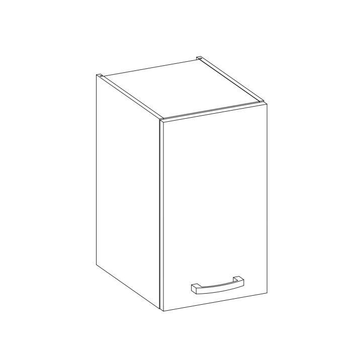 High cabinet 1 hinged door - Sonoma chene decor - L 40 x D 31.6 x 72 cm - lassen