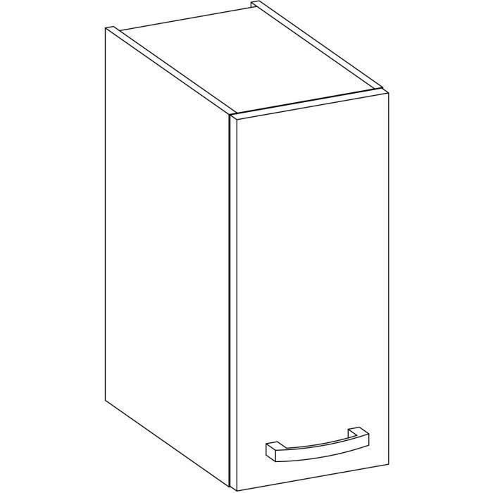 High cabinet 1 hinged door - Sonoma chene decor - L 30 x D 31.6 x H 72 cm - lassen