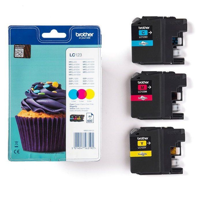 Brother LC123RBWBP Color Ink Cartridge