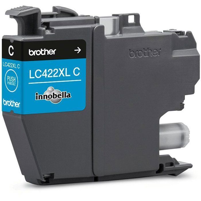 Cartridge LC422XLC - BROTHER - Cyan - 1500p - For Business Smart MFC-J5340DW, MFC-J5345DW, MFC-J5740DW, MFC-J6540DW and MFC-J6940DW