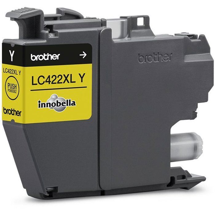 Cartridge LC422XLY - BROTHER - Yellow - 1500p - For Business Smart MFC-J5340DW, MFC-J5345DW, MFC-J5740DW, MFC-J6540DW and MFC-J6940DW