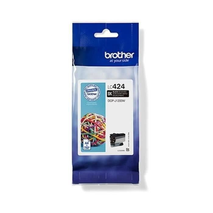 LC424BK Ink Cartridge - BROTHER - 750 page High Yield Black - For DCP-J1200W
