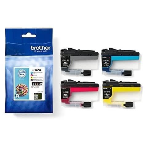 Pack of 4 Cartridges LC424VAL - BROTHER - Black, Cyan, Magenta and Yellow High Yield 750 pages - For DCP-J1200W