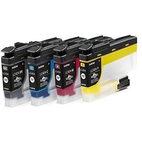 Pack of 4 Cartridges LC424VAL - BROTHER - Black, Cyan, Magenta and Yellow High Yield 750 pages - For DCP-J1200W