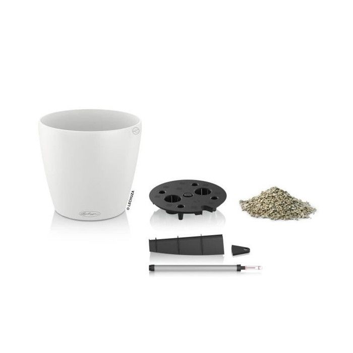 Jardiniere - Classico color 28 - Complete kit - White - 9 L - LECHUZA