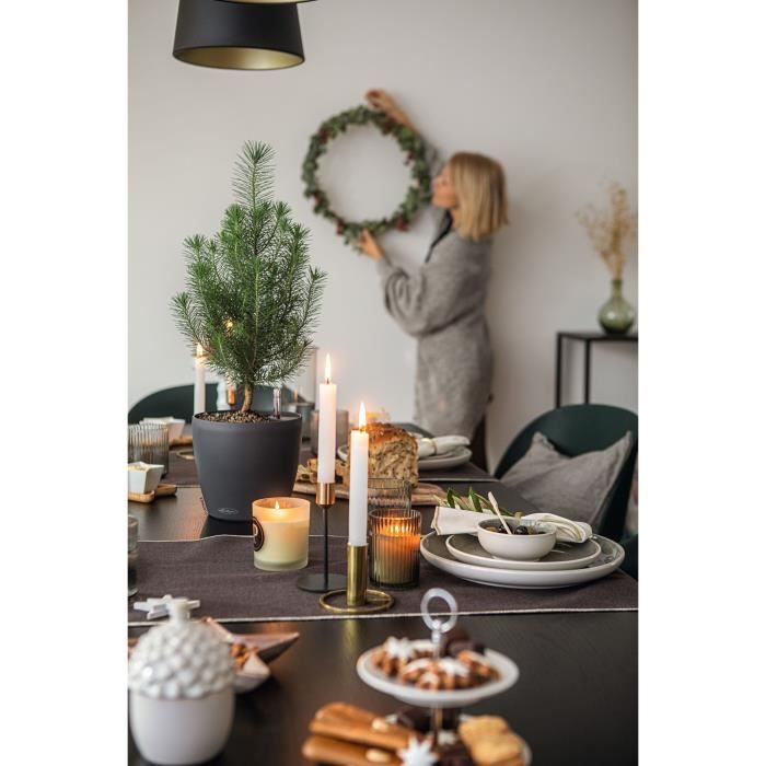 LECHUZA Jardiniere Classico Color 28 ALL-IN-ONE Slate 13204