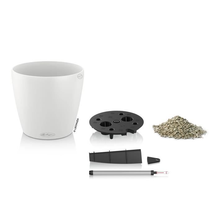 LECHUZA Jardiniere Classico Color 43 ALL-IN-ONE White 13230