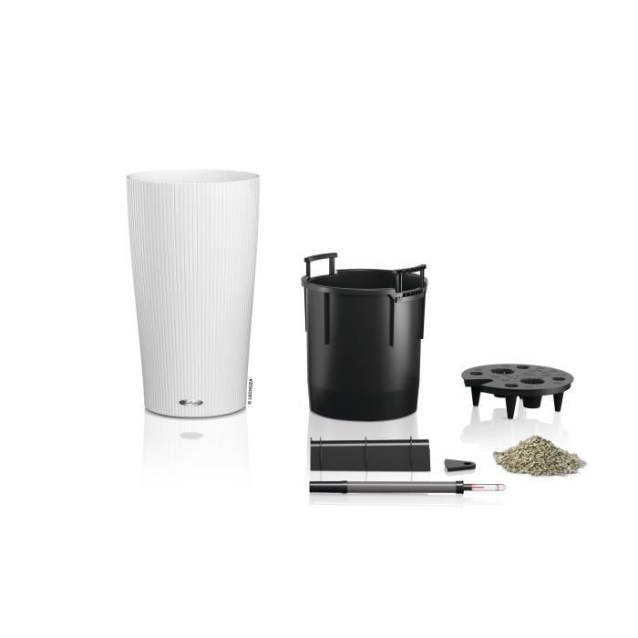 Jardiniere - Cilindro color 32 - Complete kit - White - 13 L -LECHUZA