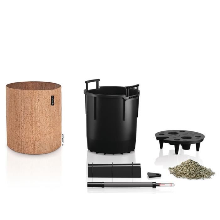 Jardiniere - Trend cover 32 - Complete cork kit - Light beige - 13 L - LECHUZA