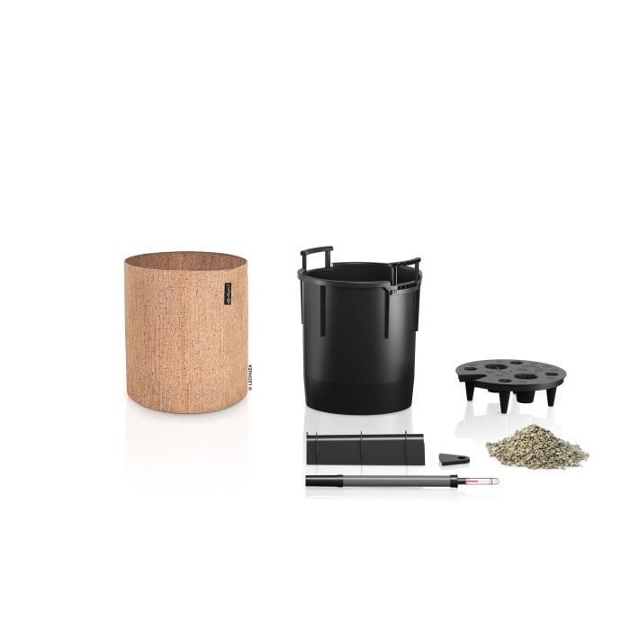 Jardiniere - Trend cover 32 - Complete cork kit - Light beige - 13 L - LECHUZA