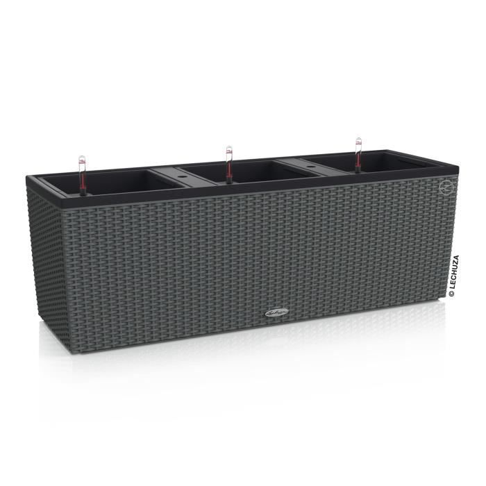 Flower pot - LEC - Trio Cottage 30 - granite - integrated irrigation system - weather resistant
