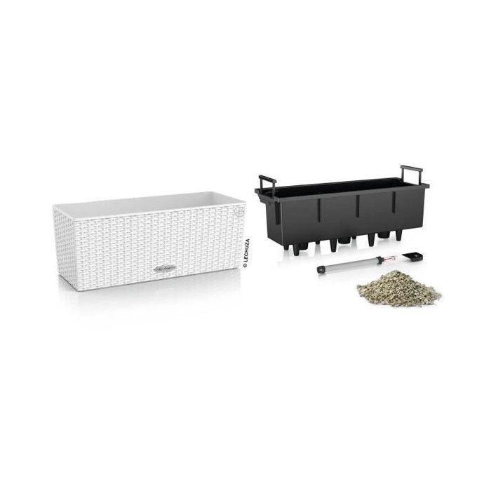 Jardiniere - Balconera cottage 50 - Complete kit - White - 8 L - LECHUZA