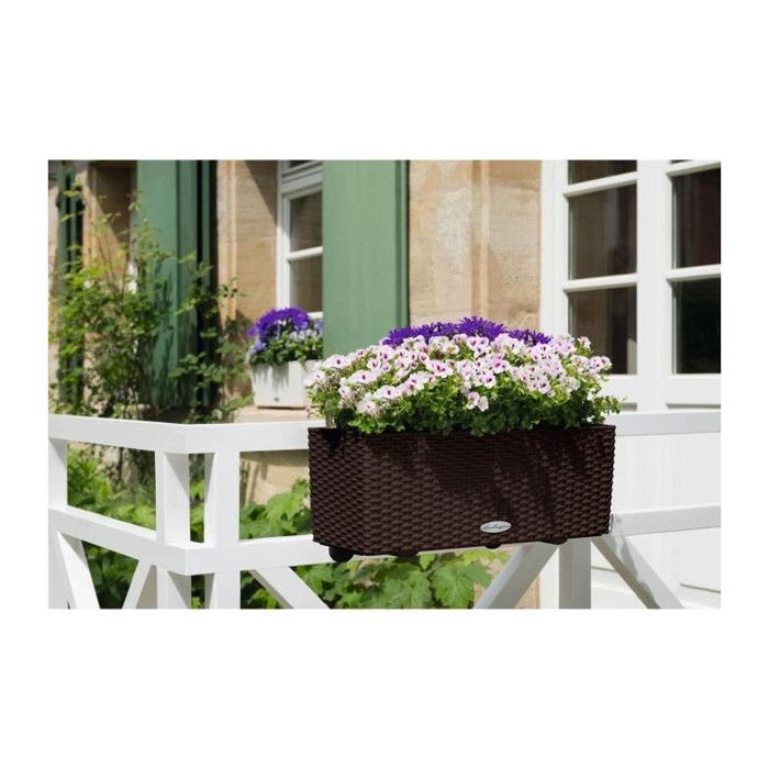 Jardiniere - Balconera cottage 50 - Complete kit - Moka - 8 L - LECHUZA