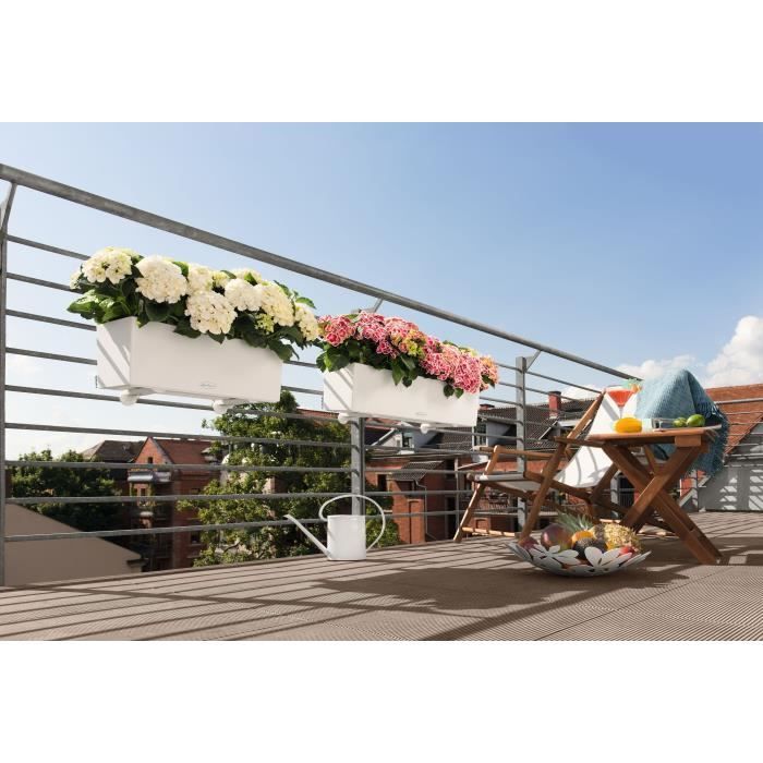 Jardiniere - Balconera color 80 - Complete kit - White - 12 L - LECHUZA