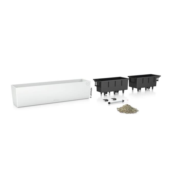 Jardiniere - Balconera color 80 - Complete kit - White - 12 L - LECHUZA