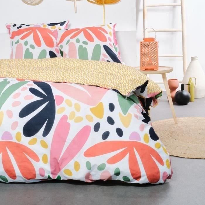 Bed set - TODAY SUNSHINE - 240x220 cm - 2 people - graphic print cotton