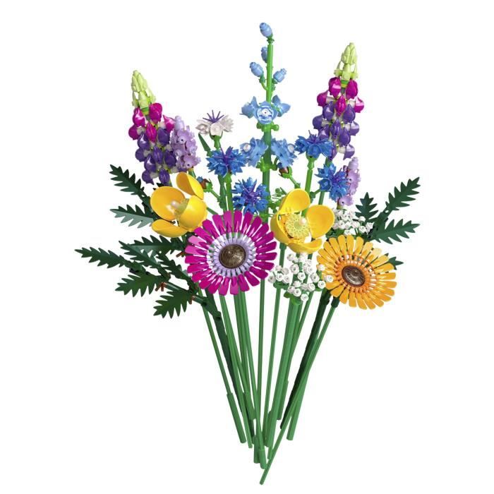 Lego icons 10313 Bouquet of wild flowers, artificial plants with poppies, for adults