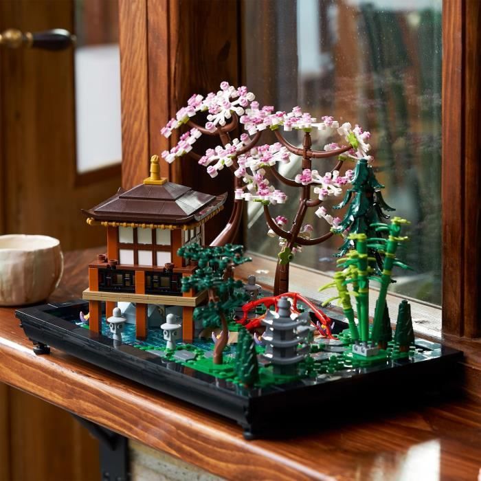 LEGO Icons 10315 The Peaceful Garden, Zen Botanical Gardening Kit for Adults, Gift for Women, Men