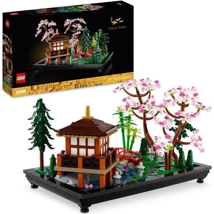 LEGO Icons 10315 The Peaceful Garden, Zen Botanical Gardening Kit for Adults, Gift for Women, Men