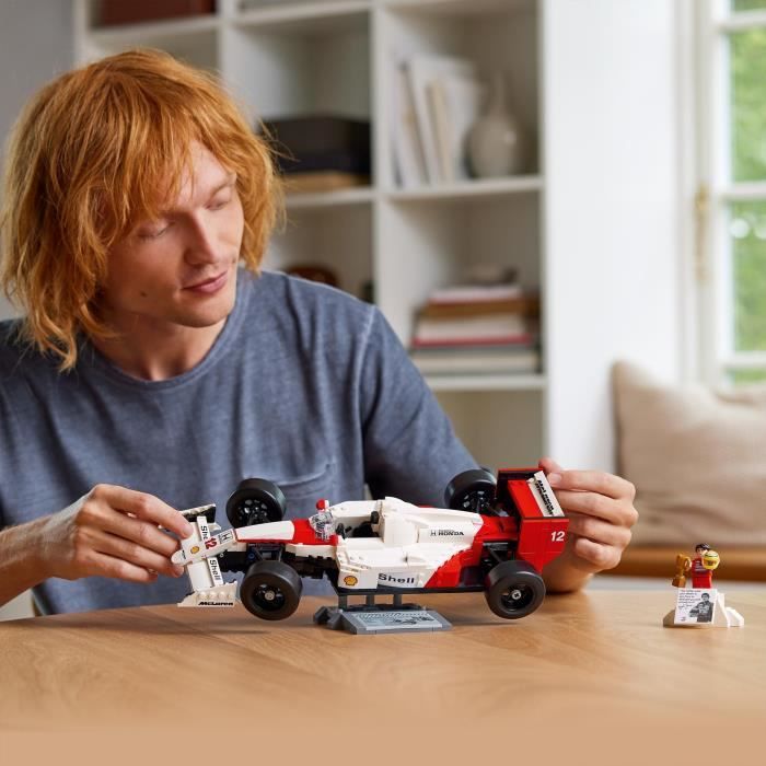 LEGO Icons 10330 McLaren MP4/4 and Ayrton Senna, Model Car Set for Adults