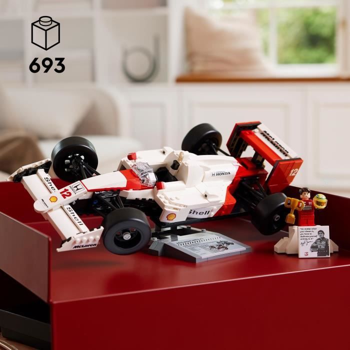 LEGO Icons 10330 McLaren MP4/4 and Ayrton Senna, Model Car Set for Adults