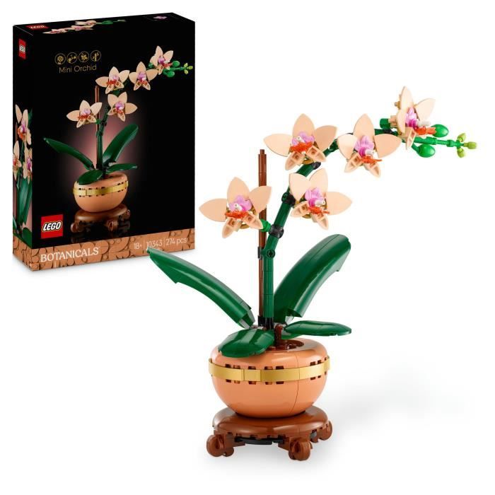LEGO Botany 10343 Orchid Miniature - Artificial Flowers - Gift Idea for Women
