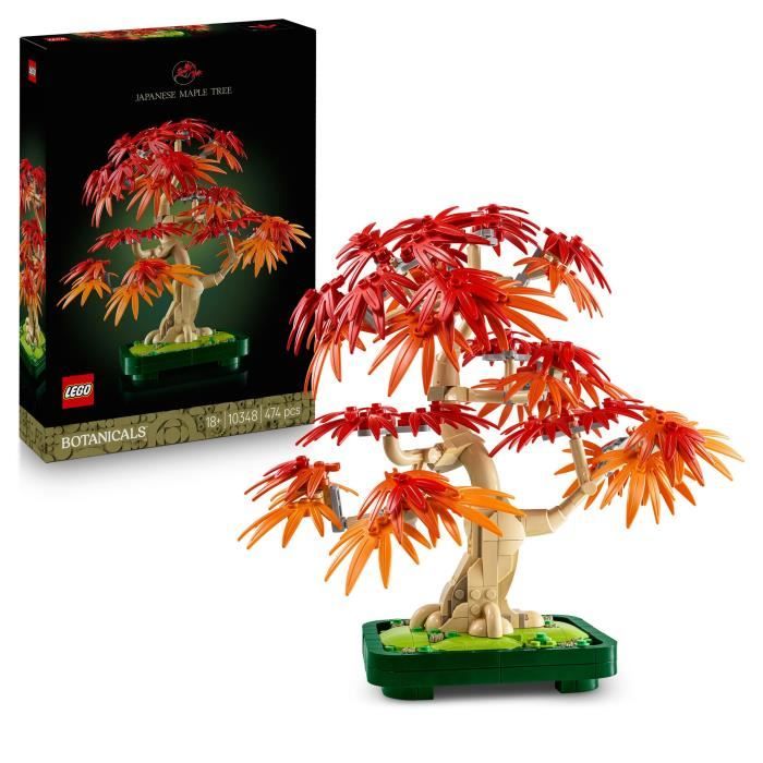 LEGO Botanicals 10348 Japanese Red Maple Bonsai Tree - Adult Building Kit