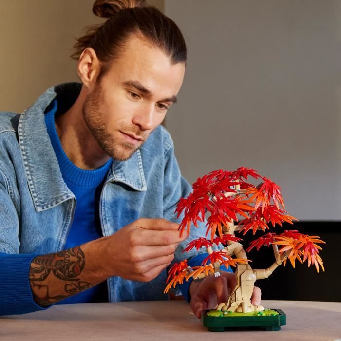 LEGO Botanicals 10348 Japanese Red Maple Bonsai Tree - Adult Building Kit