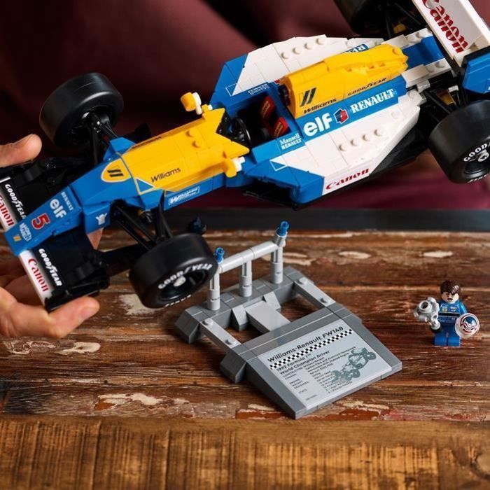 LEGO Icons 10353 Williams Racing FW14B and Nigel Mansell - F1 Racing Car for Adults