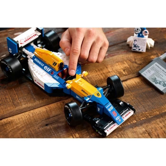 LEGO Icons 10353 Williams Racing FW14B and Nigel Mansell - F1 Racing Car for Adults