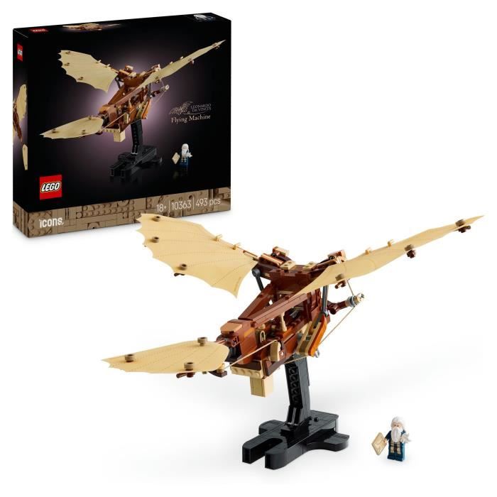 LEGO Icons 10363 Leonardo da Vinci's Flying Machine - Decoration for adults