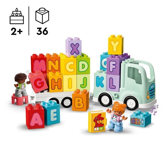 LEGO 10421 DUPLO My Town Alphabet Truck, Alphabet Learning Toy for Children Ages 2 and Up