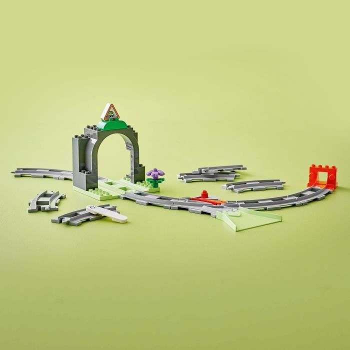 LEGO DUPLO My Town 10425 Expansion Set: Train Tracks and Tunnel - Kids Toy
