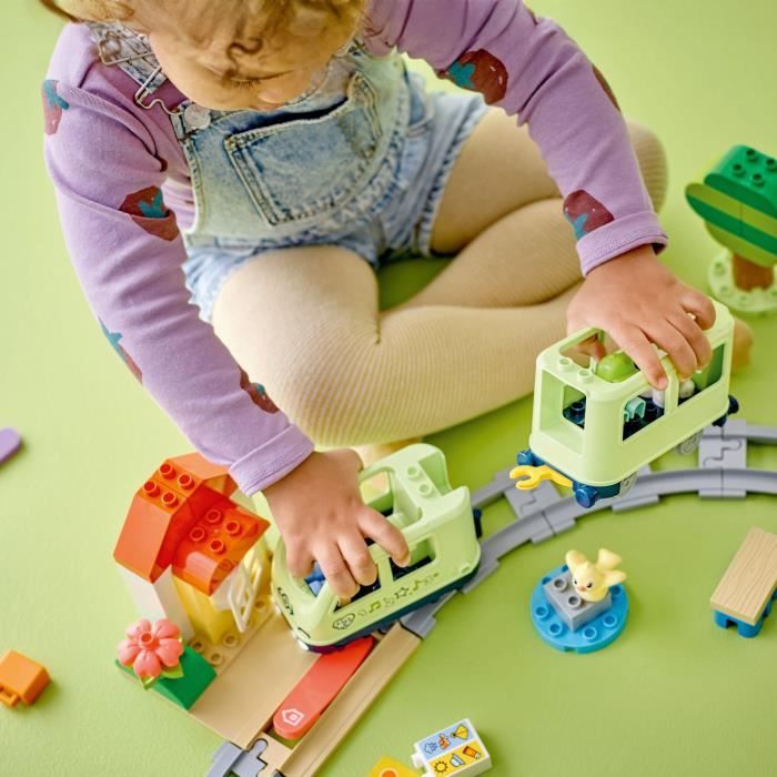 LEGO DUPLO My Town 10427 Interactive Adventure Train - Early learning toys for 2 year olds