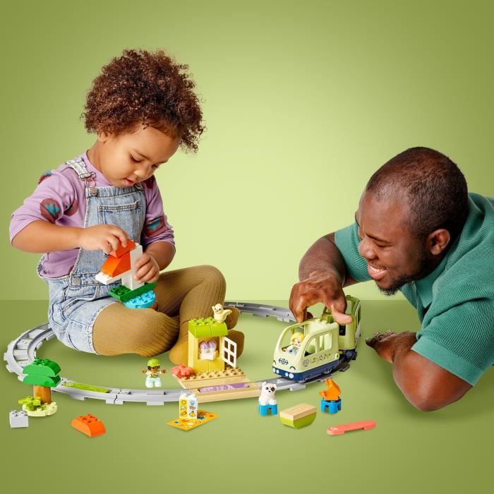 LEGO DUPLO My Town 10427 Interactive Adventure Train - Early learning toys for 2 year olds
