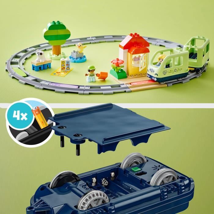 LEGO DUPLO My Town 10427 Interactive Adventure Train - Early learning toys for 2 year olds