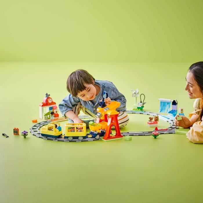LEGO DUPLO My Town 10428 The Great Interactive Community Train - Early learning toys 3 years