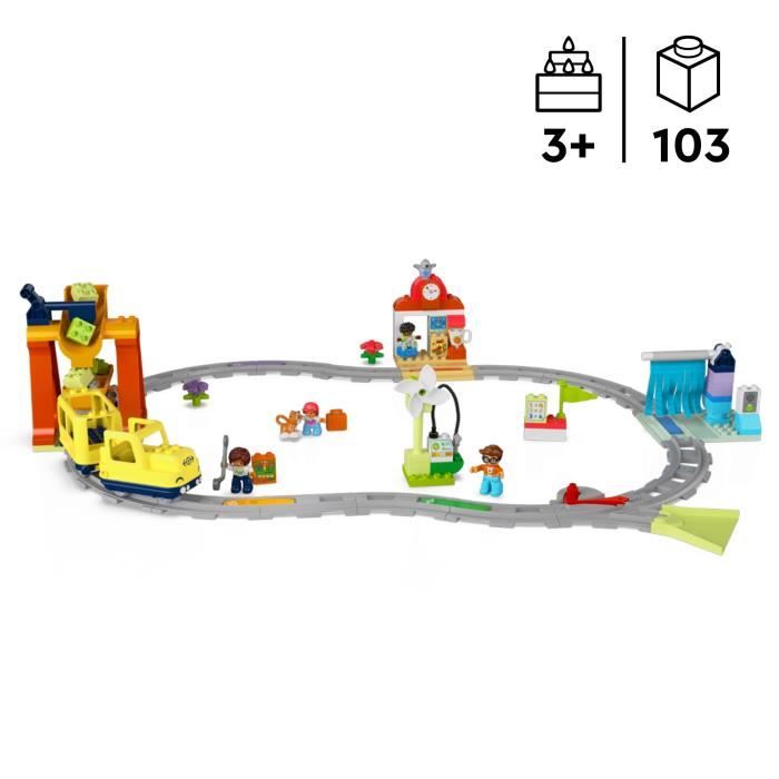 LEGO DUPLO My Town 10428 The Great Interactive Community Train - Early learning toys 3 years