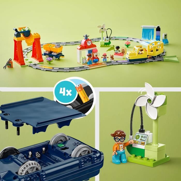 LEGO DUPLO My Town 10428 The Great Interactive Community Train - Early learning toys 3 years