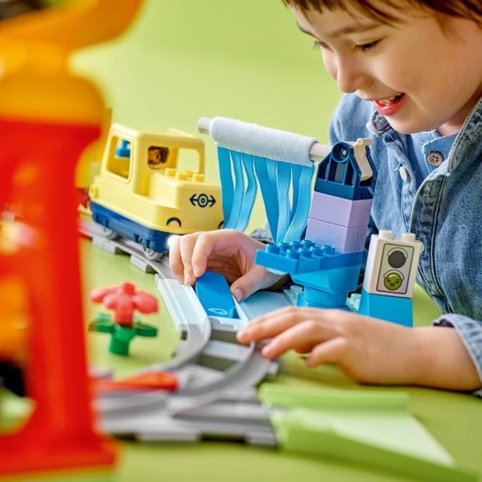 LEGO DUPLO My Town 10428 The Great Interactive Community Train - Early learning toys 3 years