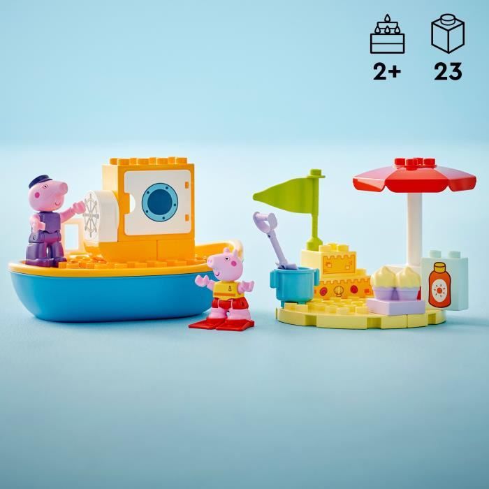 LEGO DUPLO 10432 Peppa Pig's Boat Trip - Toddler Bath Playset