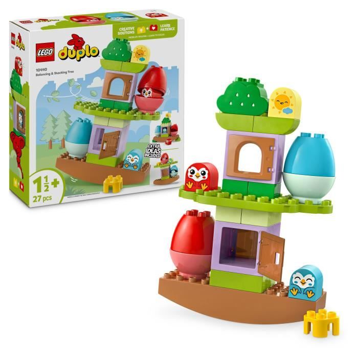 LEGO DUPLO My First 10440 Swinging & Stacking Tree - Interactive Toy for Babies