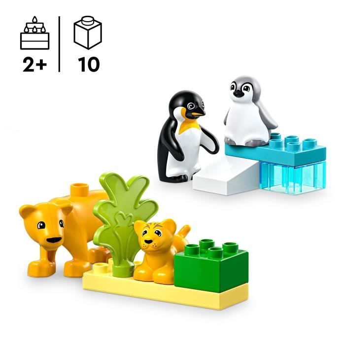 LEGO DUPLO My Town 10442 Wild Animal Families: Penguins and Lions - Educational Games