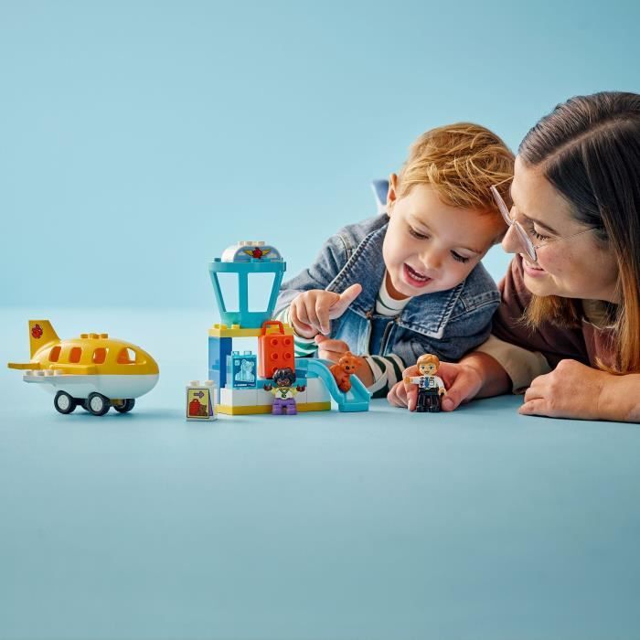 LEGO DUPLO My Town 10443 First Time at the Airport - Construction Toy for Ages 2 and Up