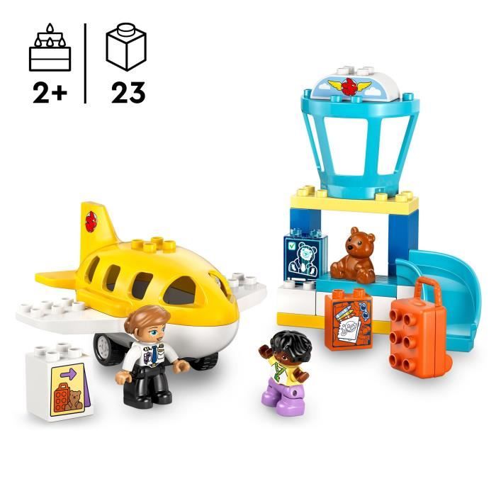 LEGO DUPLO My Town 10443 First Time at the Airport - Construction Toy for Ages 2 and Up