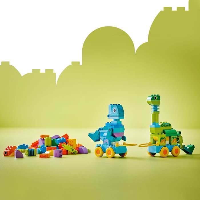 LEGO DUPLO My Town 10451 Dinosaurs on Wheels 3-in-1 - Early learning game for 3 year olds