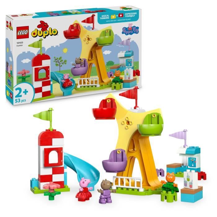 LEGO DUPLO Peppa Pig 10453 Funfair - Building game for children from 2 years old