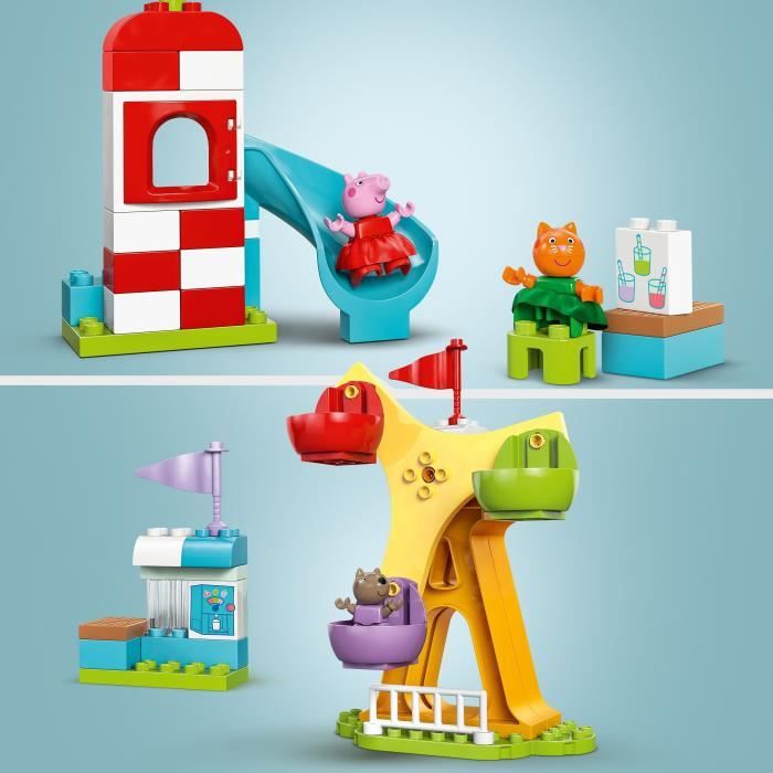 LEGO DUPLO Peppa Pig 10453 Funfair - Building game for children from 2 years old